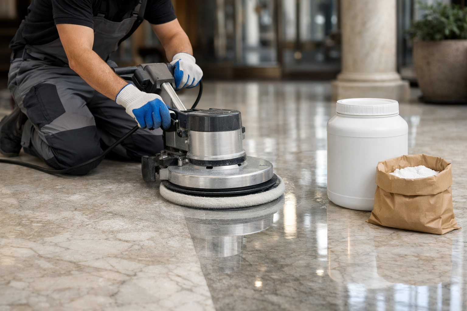 Кристаллизаторы для мрамора: зачем нужны и как правильно применять