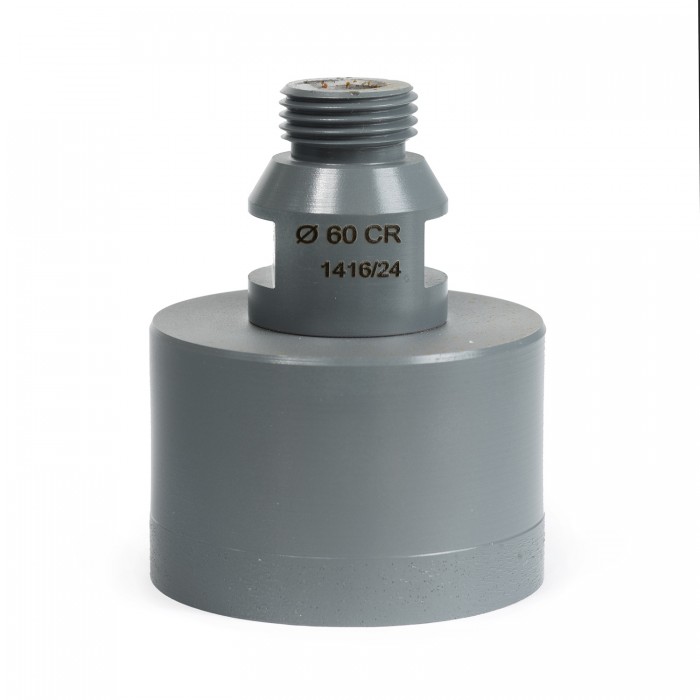 Сверло корончатое D60мм, 1/2 GAS, 30х75х10х1,5мм, WET, по граниту/мрамору/керамике, Sorma