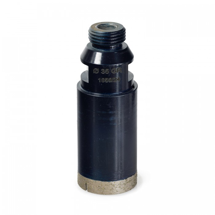 Сверло корончатое D35мм, 1/2 GAS, 50х10х1,1мм, WET, по граниту/иск. камню/хрупк. мат, Sorma