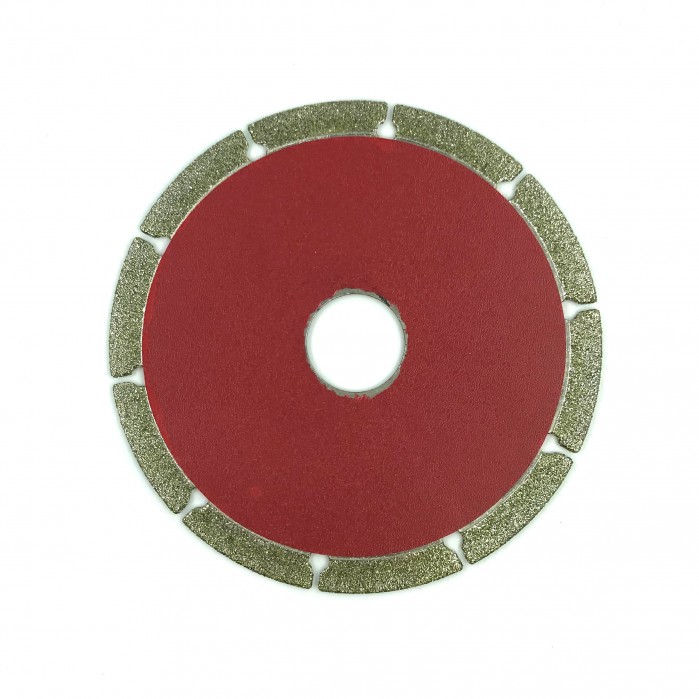 Отрезной диск D 110x1x 22,2 гальванический, сегментный, красный