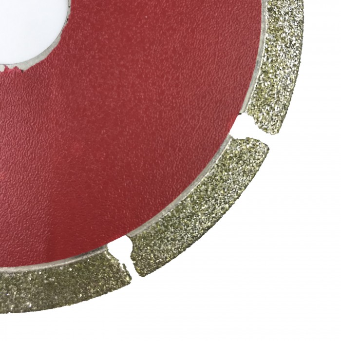 Отрезной диск D 110x1x 22,2 гальванический, сегментный, красный
