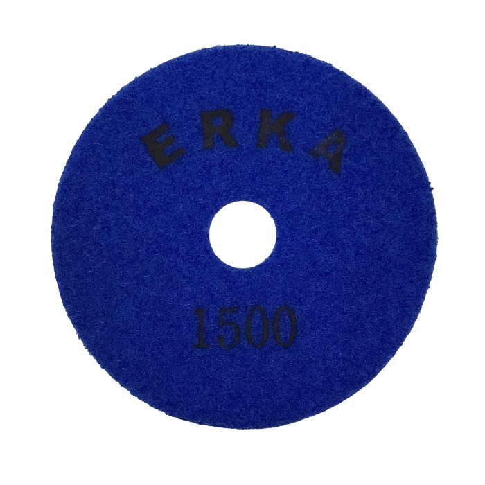 Гибкие шлифовальные диски для работы без подачи воды D100 зерн. 1500 ERKA
