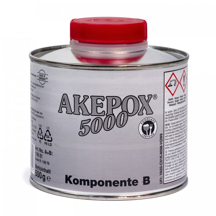 Эпоксидный клей Akemi AKEPOX 5000 компонент Б 0,5кг. прозрачный бесцветный