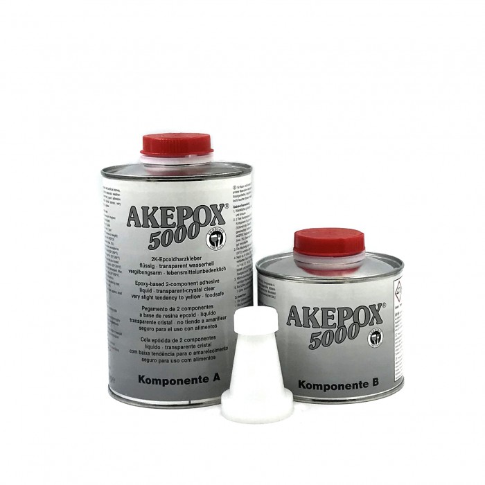 Эпоксидный клей AKEPOX 5000 компонент Б 0,5кг. прозрачный бесцветный