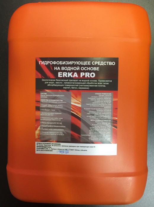 Гидрофобизатор на водной основе  ERKA PRO 10 л., КК