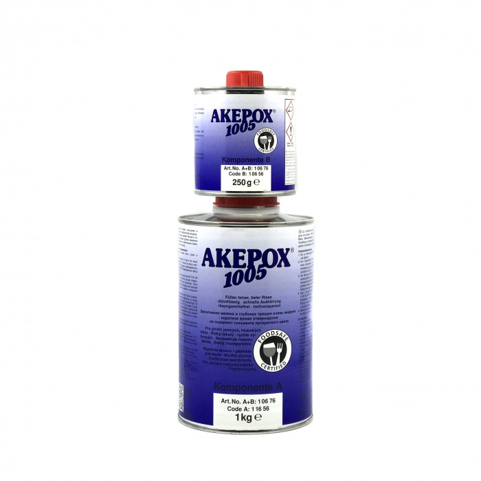 Эпоксидный клей Akemi AKEPOX 1005 1,25 кг. прозрачный бесцветный