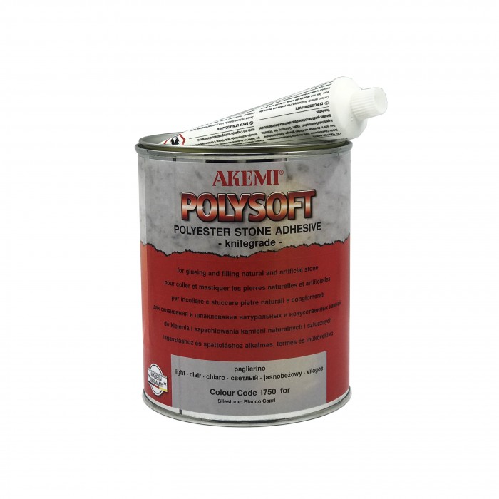 Мраморная шпатлевка Akemi Poly-soft 1,3 кг., пальерино-светлая, кремообразная