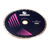 Отрезной диск D450*40*4  60/50, H15, гранит, бесшумный, Sorma
