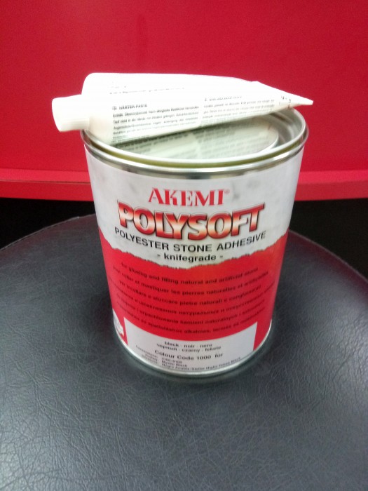 Мраморная шпатлевка Akemi Poly-soft 1.65 кг., пальерино-тёмная, кремообразная