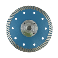 FHQ452 Отрезной турбированный диск с фланцем D125*10мм, M14, hot press, универсальный