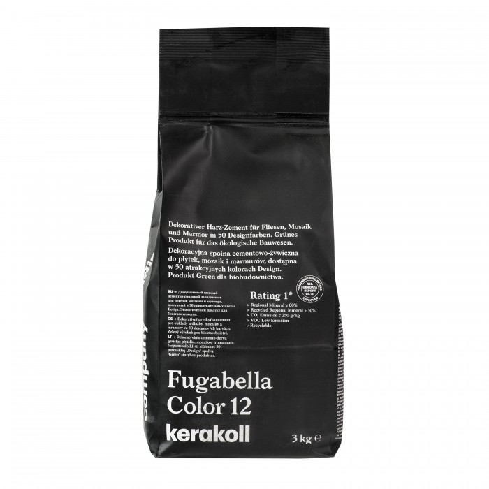 Декоративная полимерная затирка Kerakoll Fugabella Color 0-20 №12 3кг