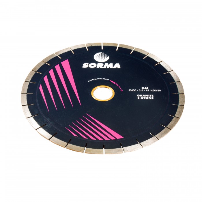 Отрезной диск D400*40*3,2  60/50, H15, гранит, бесшумный, Sorma