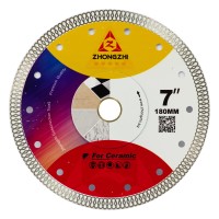 Отрезной диск по керамике D180*22,2*10*1.2мм, турбо