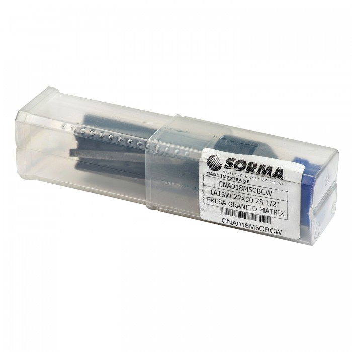 Фреза пальчиковая по граниту D22*50*3мм, 1/2GAS, Sorma
