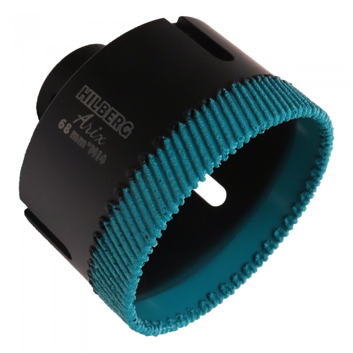 Коронка алмазная по керамограниту 68 мм Hilberg Arix M14 HRX868