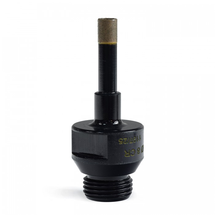 Сверло корончатое D8мм, 1/2 GAS, 30х75х10х1,5мм, WET, по граниту/мрамору/керамике, Sorma