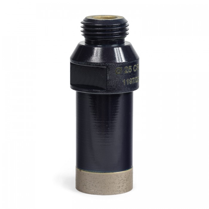 Сверло корончатое D25мм, 1/2 GAS, 30х75х10х1,5мм, WET, по граниту/мрамору/керамике, Sorma